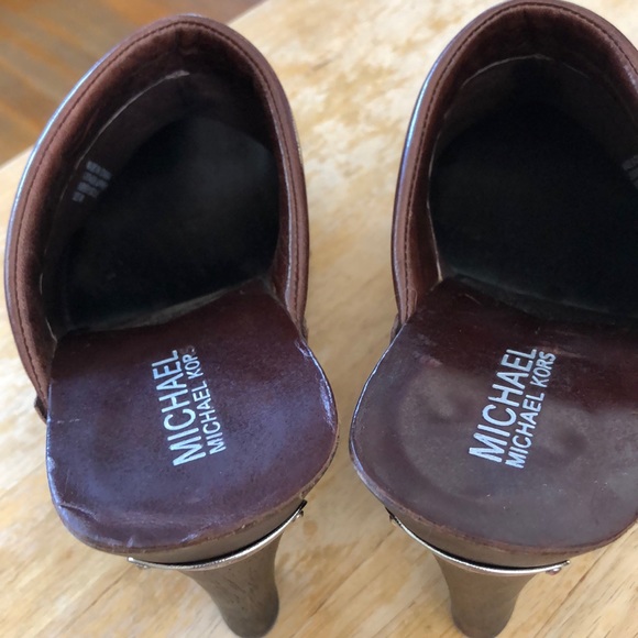 Michael Kors Brown Clog-8 - Picture 6 of 7